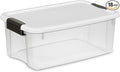 Sterilite 18-Pack Ultra Latching Box, Storage Bins with Lids, Clear Plastic, 18 Quart - Heavy-Duty Organizing Containers for Closet, Bathroom, and Office