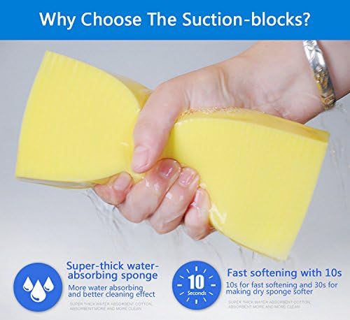 Cleaning Sponge Super Absorbent Water Durable ^~ You Know 17.5×7.5×3.5 cm[6.9 x 3 x 1.38 inches] Use for Household Clean Cars/Boats The dust and Dirt on Furnitures,Bathtubs&etc. (Blue)
