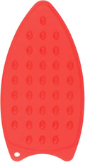 HARFINGTON Silicone Iron Rest Pad, Multipurpose Iron Hot Resistant Mat Iron Rest Plate for Ironing Board Hot Heat Resistant Steam Compact Mat, Red