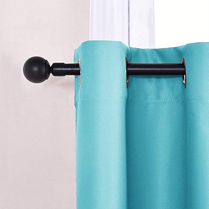 PONY DANCE Window Treatments Curtains - Home Decor Thermal Insulated Grommet Curtains Light Blocking Noise Reducing/Drapery for Bedroom Living Room, Blue Mist, W 42 by L 54 inches, Pack-2
