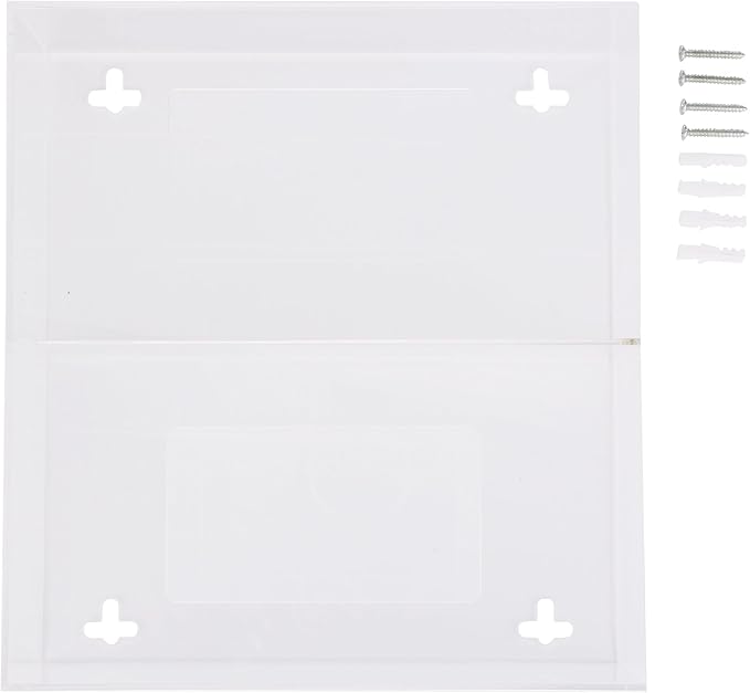 AMERICAN HOSPITAL SUPPLY Wall-Mount Double Glove Dispenser | Clear Acrylic Glove Box Holder with Individual Compartments | Double Layer | 10 x 10.95 x 3.5 in | Gloves Sold Separately