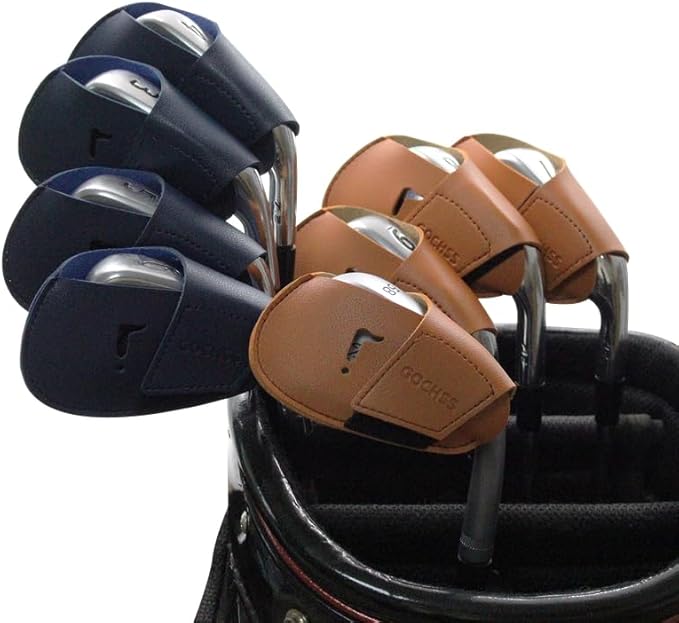 I Golf Iron Headcovers 10pcs PU Fit Both Right-Handed Clubs Golf Club Protector for Titleist Callaway Ping Taylormade Fit More Brands Golf Iron.