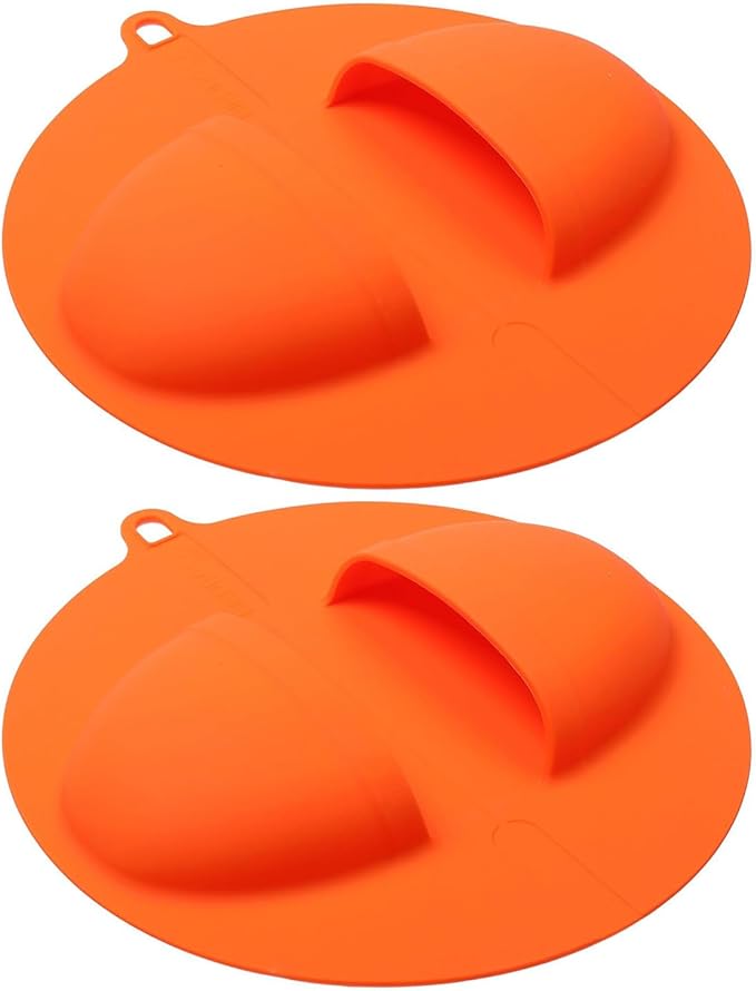 Pack of 2 Silicone Barbecue Gloves for Outdoor Grilling Nons Slip Grip Food Handling Mitts Multipurpose Silicone Baking Gloves