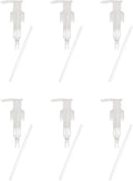 uxcell 6 Pcs Soap Dispenser Pump Heads Soap Dispensers Top Pumps Replacement Switch Pumphead for Standard 24/424 Neck Size Lotion Shampoo Bottle, Transparent