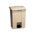Rubbermaid Commercial Products Step-On Lid Trash Can, 12-Gallon, Beige, Hands-Free Sanitary Use Garbage Can for Medical Waste in Hospitals/Lab/Emergency/Patient Rooms