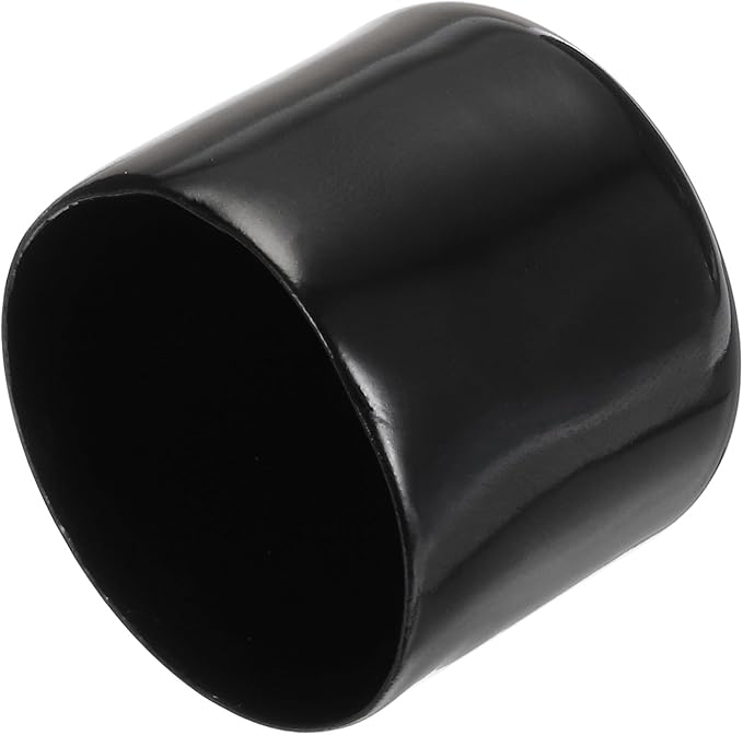 uxcell 20pcs Rubber End Caps 35mm ID Vinyl PVC Round Tube Bolt Cap Cover Screw Thread Protectors Black