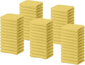 Cotton Terry Towel Rags Yellow 14x17|Pack of 60|Super Absorbent|Quick Dry Multipurpose Restaurant Towels