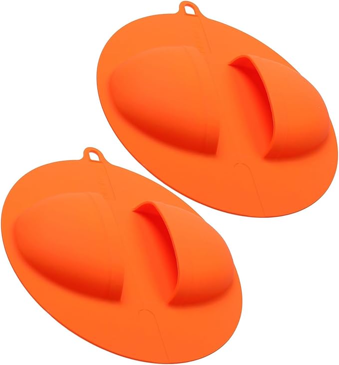 Pack of 2 Silicone Barbecue Gloves for Outdoor Grilling Nons Slip Grip Food Handling Mitts Multipurpose Silicone Baking Gloves