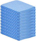 Superio Handy Wipes For Kitchen - Blue Reusable Multi-Purpose Heavy-Duty Cleaning cloth for house, Bathroom, and office. Disposable Dish Towel (50)