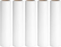 9.45 inch Large Lint Roller Refills for 9.4'' - 9.5'' Wide Lint Rollers for Pet Hair Extra Sticky Floor Lint Remover Refill 60 Sheets per Roll 5 Pack Total 300 Sheets