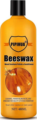 PIPIHUA Beeswax Polish and Conditioner for Wood Furniture - Waterproof & Restorer Wood Wax, Multipurpose Beeswax Furniture Polish and Cleaner for All Types and Colours, 16.23 Fl Oz