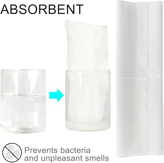 100 Count Disposable Cleaning Towels and Dish Cloths,Super Absorbent Dishcloths,Multi-Surface Cleaning Wipes for Kitchen Dishes, Windows, Bathroom (White)