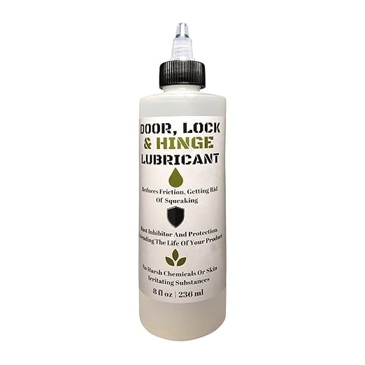 Door, Lock, and Hinge Lubricant - 8 Oz - Great for Sliding Doors, Garage Doors, Stiff Hinges, and Stuck Locks (1)