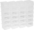 Akro-Mils 30210 AkroBins Plastic Storage Bins, Space-Saving Stackable Bins for Garage, Pantry, Craft Organization, 5-" x 4-" x 3-", Clear, 24-Pack