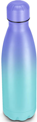 25oz Cola-Bottle Shaped Stainless Steel Leak-proof Water Bottle,Double Wall Vacuum Insulated Metal,Travel Mug For Sports Indoors & Outdoors,BPA-Free Kids Flasks,Purple Blue(1 Pack)