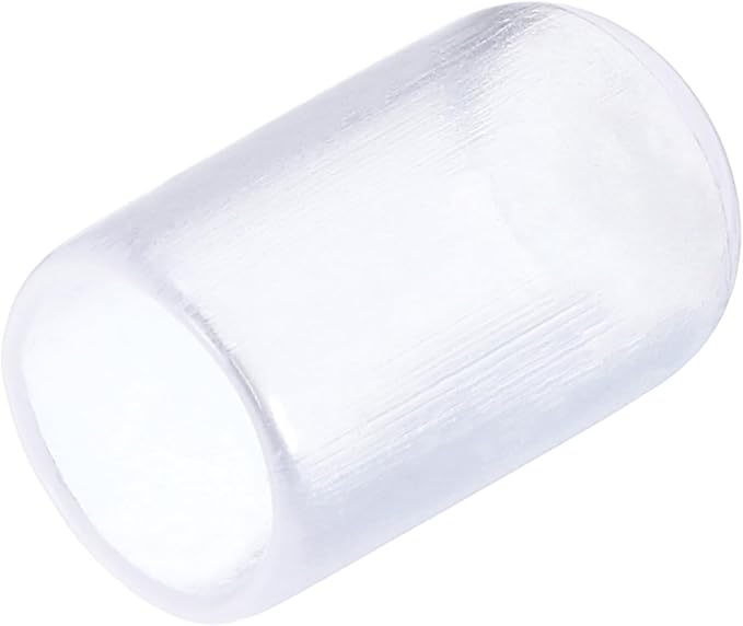 uxcell 20pcs Rubber End Caps 8mm(5/16") ID Vinyl PVC Round Tube Bolt Cap Cover Screw Thread Protectors Clear