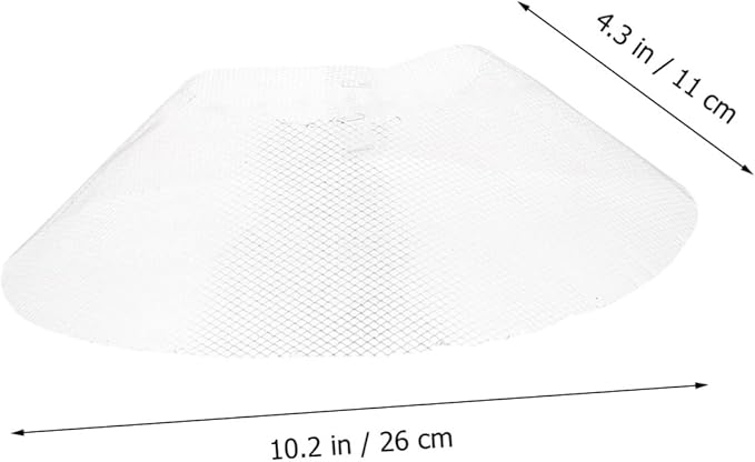 TEHAUX 10PCS Durable Range Hood Filters Bowl Shape Cooker Hood Accessories Kitchen Exhaust Fan Replacement Mesh Filter