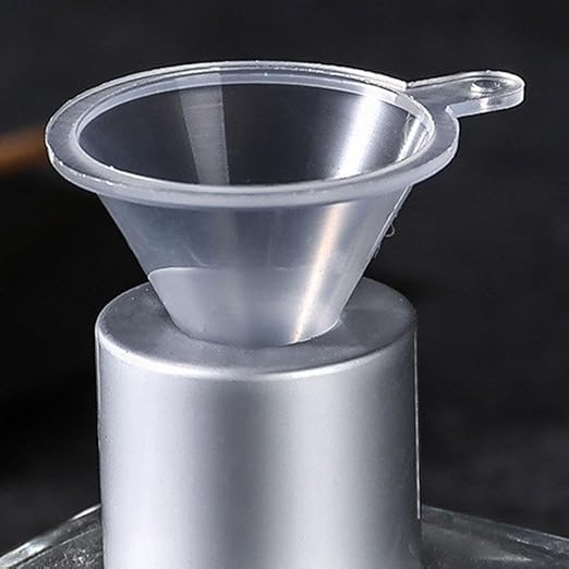 2 Pcs Mini Clear Plastic Funnel for Bottling Cosmetics, Liquids, and Oil Filling, Small Funnel for Easy Transfer of Essential Oils and Perfumes Specialty Tools