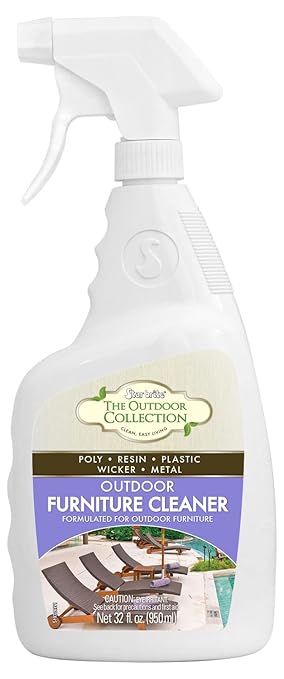STAR BRITE Outdoor Collection Furniture Cleaner Spray - All-Surface Cleaner for Poly, Resin, Vinyl, Plastic, Rubber, Glass, Metal, and Fiberglass - 32 OZ (51932)