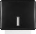Multifold Paper Towel Dispenser Wall Mount (Black) – Large Capacity C-Fold, Trifold, and Folded Commercial Hand Towels Holder for Bathroom & Restroom – Adhesive or Screw Mounted