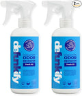 Odor Remover Spray, 16oz (2-Pack). 'Fresh Air' Essential Oil Odor Eliminator for Strong Odors on Fabric, Shoes, Activewear. 'ProvenSafe' Deodorizer for Pets, Kids & Sensitive Gear w/Ionic Silver