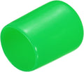 uxcell 20pcs Rubber End Caps 19mm(3/4") ID Vinyl PVC Round Tube Bolt Cap Cover Screw Thread Protectors Green