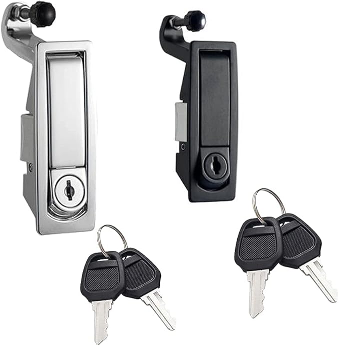 4Pcs Compression Latch Lock Trigger Latch Lock Zinc Alloy Adjustable Lever Hand Operated Compression Latches Flush Mount Silver