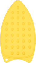 PATIKIL Silicone Iron Rest Pad, Multipurpose Hot Heat Resistant Iron Rest Plate Protective Pad for Ironing Board Hot Resistant Steamer Steam Compact Mat, Yellow