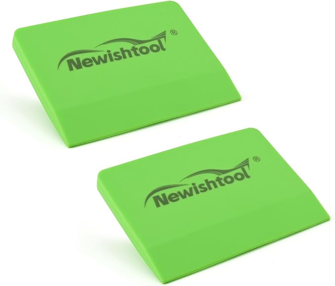 NEWISHTOOL Soft Silicone Squeegee, Small V-Blade Scraper for Window Film Application & Water Removal, 2 PCS PPF Squeegee for Car Paint Protective Film Installation