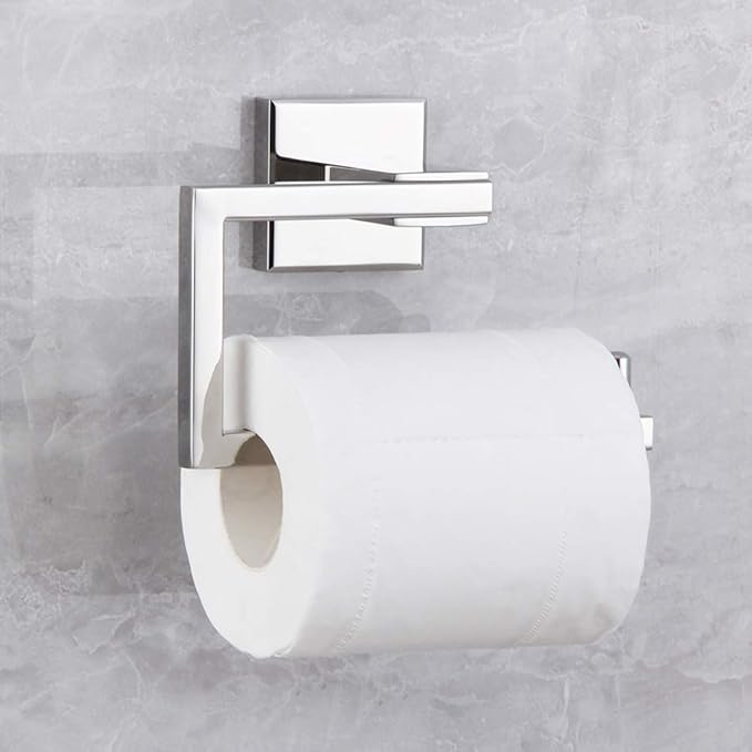 Bathroom Toilet Paper Holder SUS304 Stainless Steel Kitchen Washroom Tissue Roll Dispenser Wall Mounted Rustfree 5-inch TP Holder Polished Finish