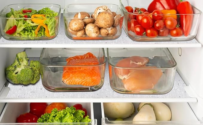 Shelf Liner 18" W x 96" L Cabinet Liners Non Adhesive, Drawer Liners Non Slip Kitchen Mat Waterproof Oil-Proof for Kitchen Cabinet, Shelves, Refrigerator, Storage, Easy to Trim
