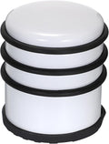 Sumnacon Heavy Duty Floor Door Stopper No Drill - Durability Stainless Steel Door Stop with Anti-Skid Rubber - Contemporary Safety Doorstop for Home Office Commercial Industrial,White
