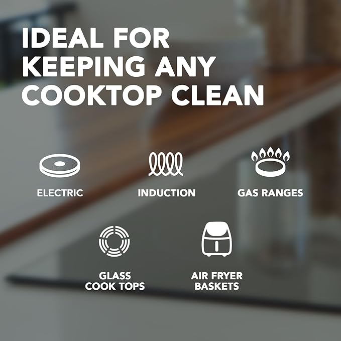 Weiman Cooktop and Stove Top Cleaner Kit - Glass Cook Top Cleaner and Polish 10 oz. Scrubbing Pad, Cleaning Tool, Razor, Scraper