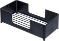 MyGift Modern Matte Black Metal Folded Paper Towel Holder for Commercial & Guest Bathroom, Sink Countertop or Vanity Table Disposable Napkin Storage Tray, Fits Multifold Towels up to 9.2 x 4.5 Inches