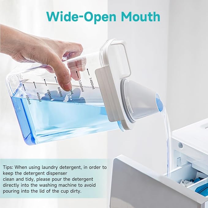 Tokokimo Laundry Detergent Dispenser - Powder Container & Scent Booster Beads Dispenser for Laundry Room Organization