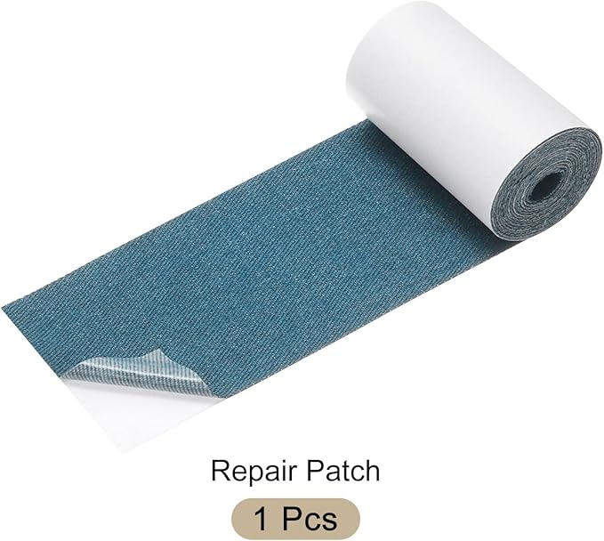 Repair Patches Repair Tape Self-Adhesive DIY Repair Patch Linen Gear Patch for Sofa, Furniture, Chair, Clothing,Tents,3x60 Inch,Dark Blue