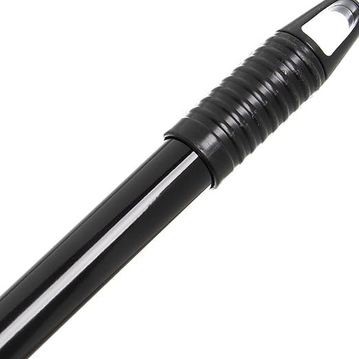 Carlisle FoodService Products Duo-Pan Upright Dust Pan with Serrated Yoke for Home, Restaurants, Kitchen, Lobby, And Office, Plastic, 30 Inches, Black