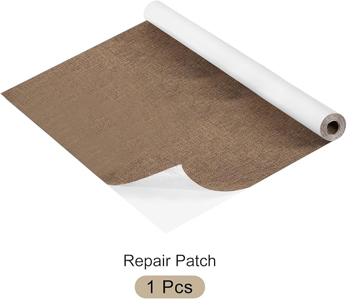 Repair Patches Repair Tape Self-Adhesive DIY Repair Patch Linen Gear Patch for Sofa, Furniture, Chair, Clothing,Tents,35x79 Inch,Brown