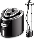 Steamer for Clothes, 1500W Standing Garment Steamer with 35s Fast Heating, 2.5L Water Tank for 1.5H Steaming, Adjustable Height Stand with Clothes Hanger, Professional Wrinkle Removal