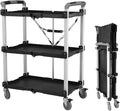 Olympia Tools 85-189 Pack N Roll Collapsible Service Cart, XL, 300LB Capacity, Black