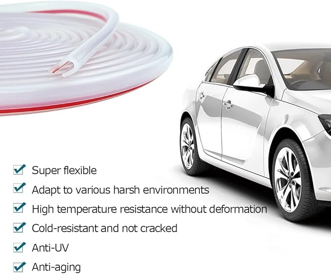 Clear Rubber Edge Trim, U Channel Rubber Seal Strip with Self-Adhesive Tape, Metal Edge Protector Fit for 0.15", 20Ft (236 in)
