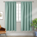 BGment Sage Green Blackout Curtains 72 Inches Long for Living Room - Rod Pocket Thermal Insulated Room Darkening Drapes for Bedroom Dining Spring Decor Privacy, 52 x 72 Inch, 2 Panels