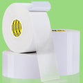 4Pack Double Sided Tape Heavy Duty, 2in x 66FT, Universal High Tack Strong Wall Adhesive with Fiberglass Mesh, Super Sticky Resistante Clear Tape, Easy Use Mounting Tape White