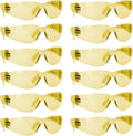 BISON LIFE Safety Glasses - Scratch Resistant Wrap Around Eyewear, Polycarbonate ANSI Z87.1 Impact Resistant Lens