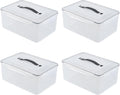 4-Pack 14.5 L Food Sealed Storage Container, Plastic Boxes with Airtight Lid