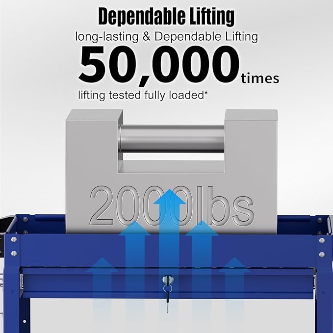 3 Tier Heavy Duty Tool Cart, Mechanic Metal Rolling Tool Carts Work Cart with Locked Drawers & Pegboard for Garage Workshop