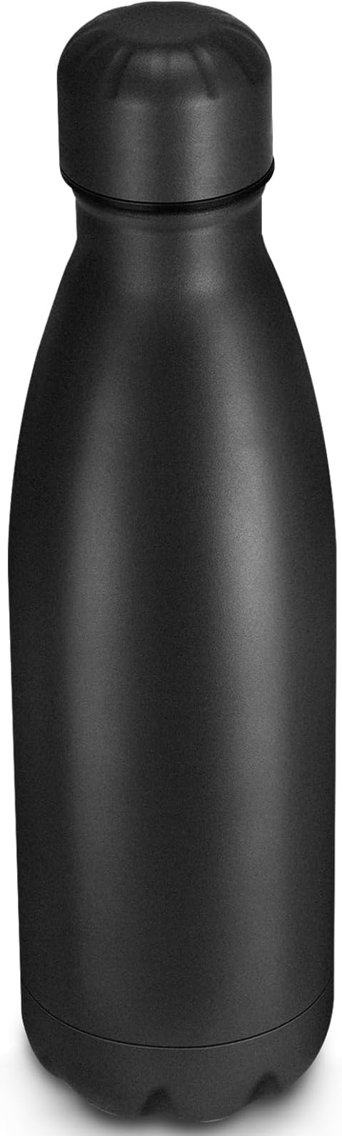 25oz Cola-Bottle Shaped Stainless Steel Leak-proof Water Bottle,Double Wall Vacuum Insulated Metal,Travel Mug For Sports Indoors & Outdoors,BPA-Free School Kids Flasks,Black(1 Pack)
