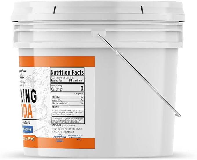 Unpretentious Baking Soda (1 Gallon), Cooking, Baking, Cleaning & More