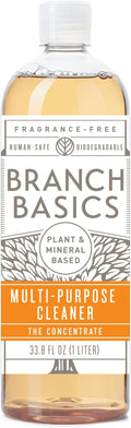Branch Basics Concentrate REFILL- Multi-surface All Purpose Cleaner Concentrate - Laundry, Kitchen, and Bathroom Cleaner (33.8 Oz) Fragrance-Free