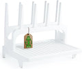 PopYum Glacier White Space Saving Drying Rack from 100% Recycled Bottles, countertop for Baby Bottles, Plastic Bags, Cups, Glass, tumblers, Compact